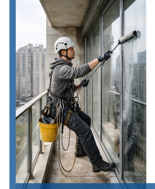 Профессиональная мойка балконного остекления в Иванове