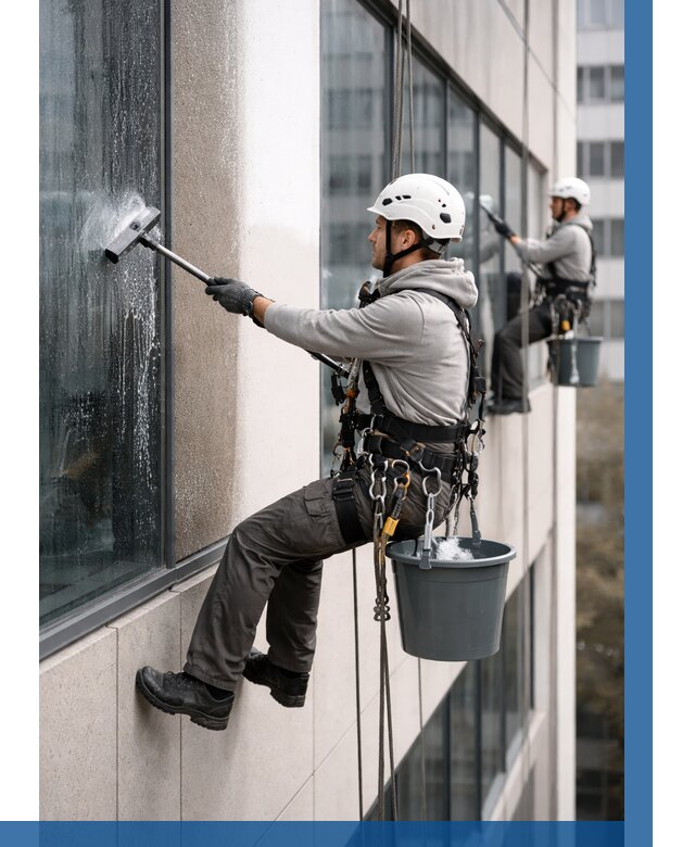 Мойка фасадов зданий в Иванове под ключ от 362 р. | ВЫСОТНИК-Внв