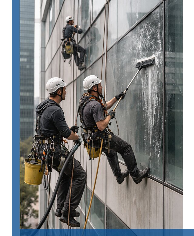Профессиональная высотная мойка фасадов зданий в Иванове