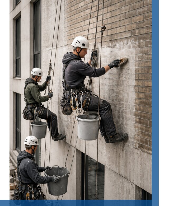 Удаление высолов с фасада в Иванове от 258 р. | ВЫСОТНИК-Внв