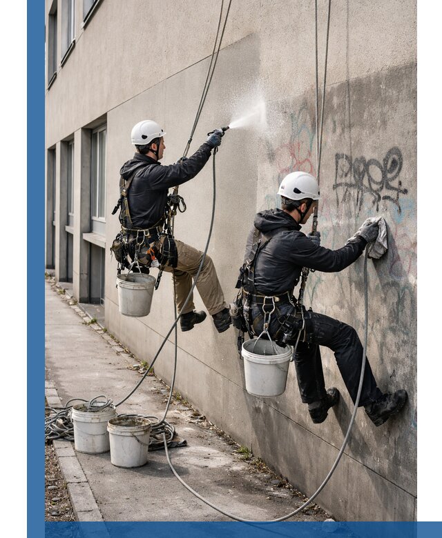 Антиграффити покрытие фасада с защитой от надписей в Иванове