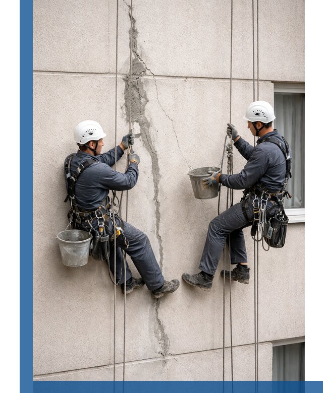 Заделка трещин на фасаде в Иванове с гарантийным ремонтом