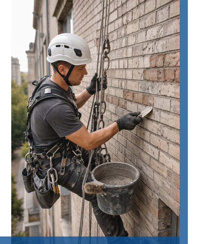 Ремонт кирпичной кладки фасада в Иванове от 1860 р. | ВЫСОТНИК-Внв