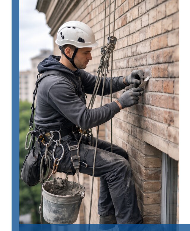 Качественный ремонт кирпичной кладки фасада в Иванове с гарантией