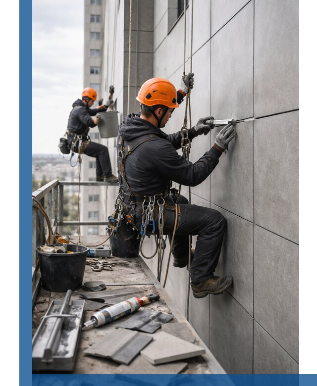 Профессиональный ремонт фасада из керамогранита в Иванове