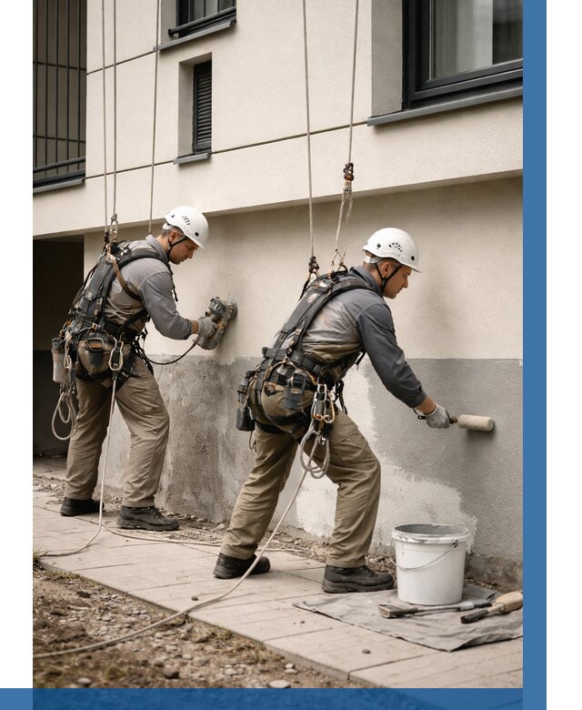 Окраска цоколя здания в Иванове от 465 р. под ключ | ВЫСОТНИК-Внв