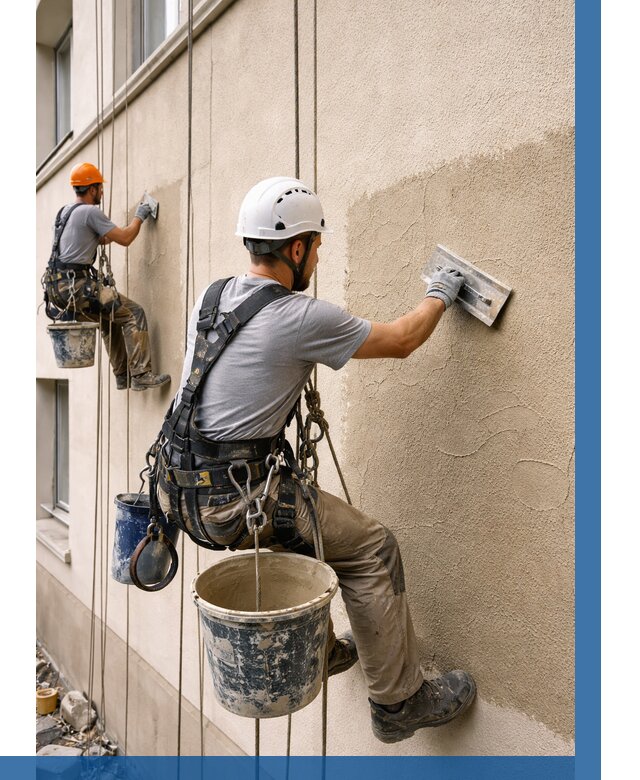 Декоративная штукатурка фасада в Иванове от 1240 р. | ВЫСОТНИК-Внв