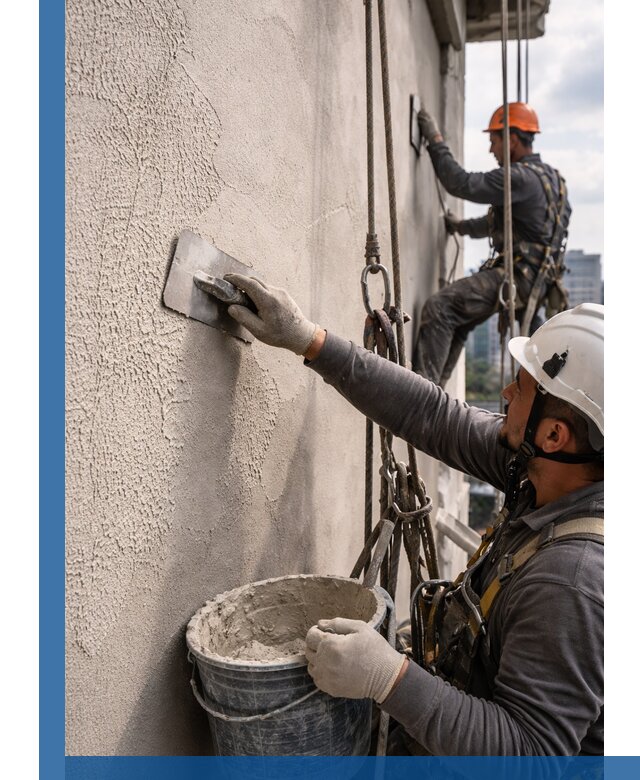 Декоративная штукатурка фасада с утеплением и защитой в Иванове