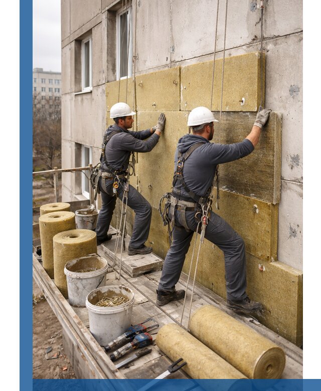 Утепление фасада минватой в Иванове под ключ с гарантией