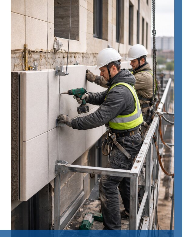 Монтаж фасадных термопанелей в Иванове от 1550 р. | ВЫСОТНИК-Внв