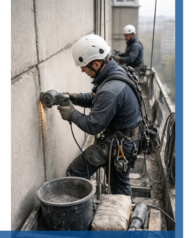 Штробление межпанельных швов в Иванове от 1240 р. | ВЫСОТНИК-Внв