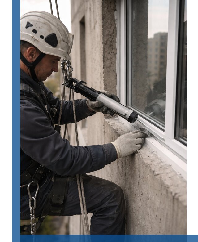 Герметизация оконных швов снаружи в Иванове профессионально