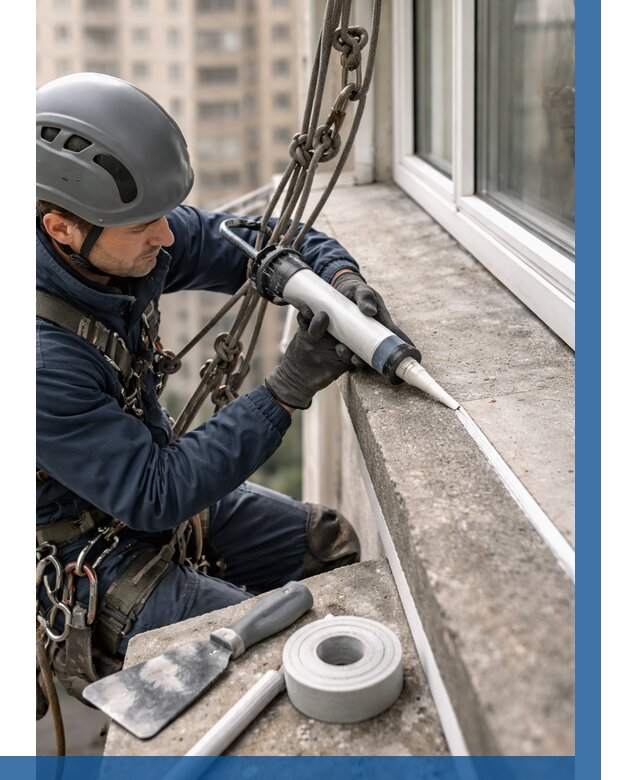 Герметизация балконного козырька в Иванове от 4649 р. | ВЫСОТНИК-Внв