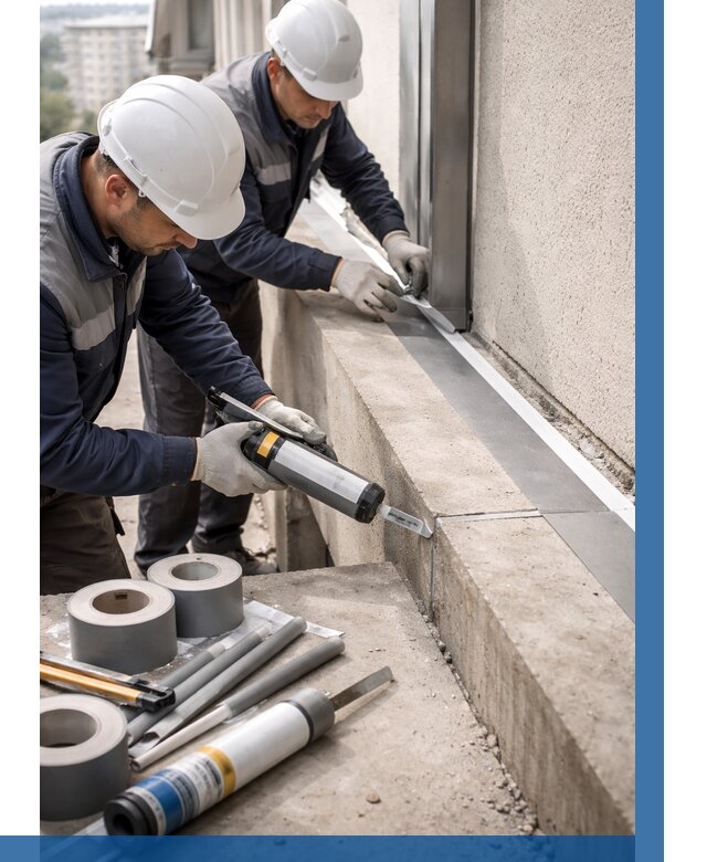 Герметизация примыкания балкона в Иванове от 4649 р. | ВЫСОТНИК-Внв