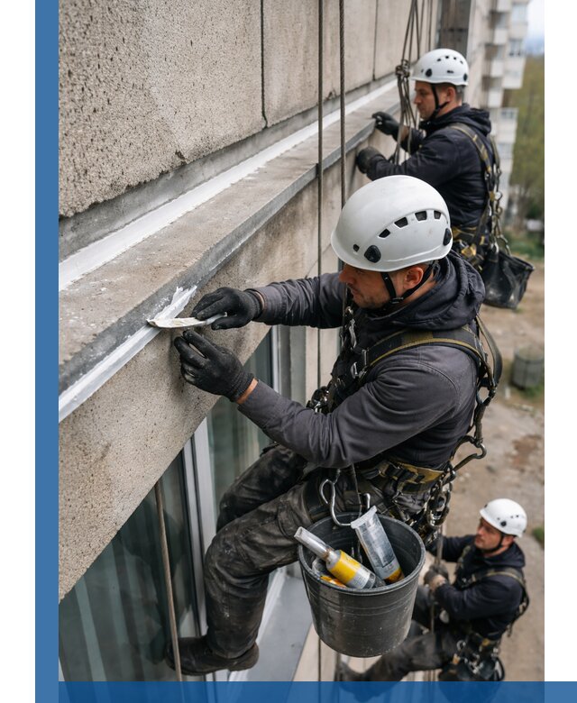 Герметизация примыкания балкона в Иванове под ключ с гарантией