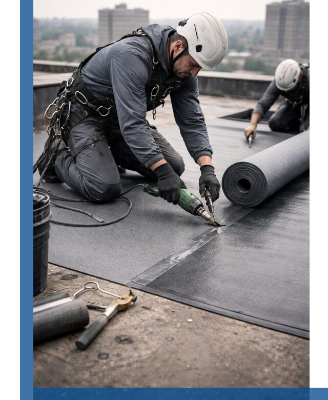 Ремонт мягкой кровли в Иванове с выездом промальпинистов