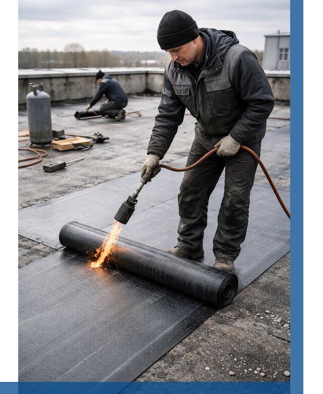 Ремонт наплавляемой кровли в Иванове от 723 р. | ВЫСОТНИК-Внв