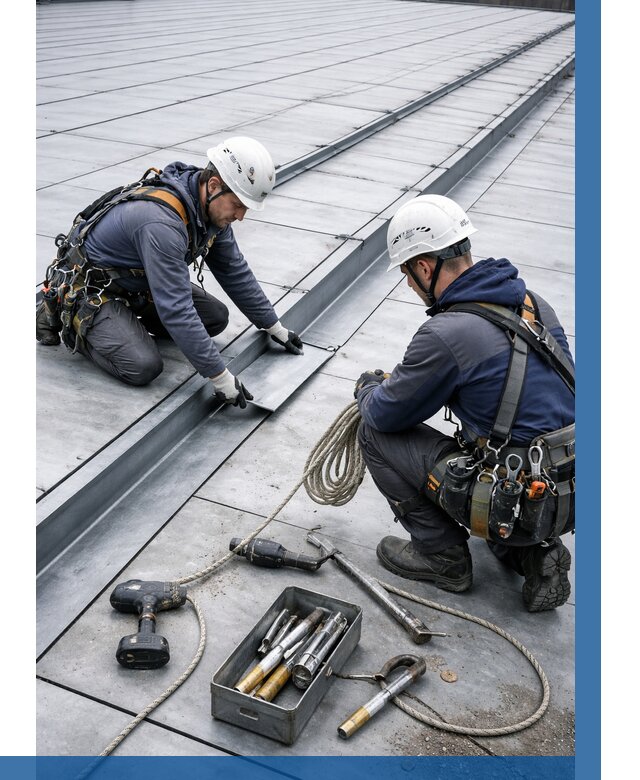 Ремонт фальцевой кровли в Иванове от 723 р. | ВЫСОТНИК-Внв