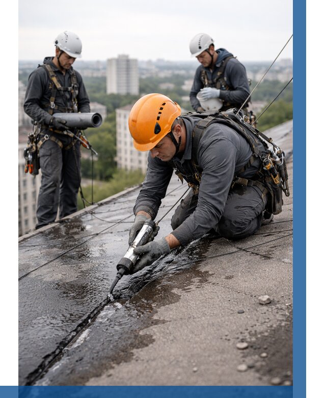 Устранение протечек кровли в Иванове от 12398 р. | ВЫСОТНИК-Внв