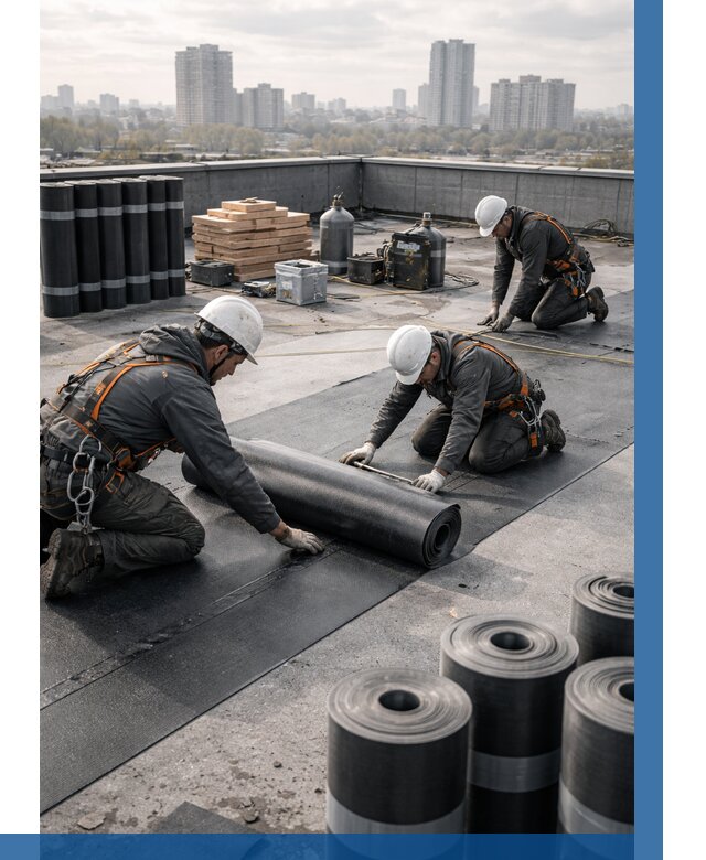 Монтаж мягкой кровли под ключ в Иванове от 465 р. | ВЫСОТНИК-Внв