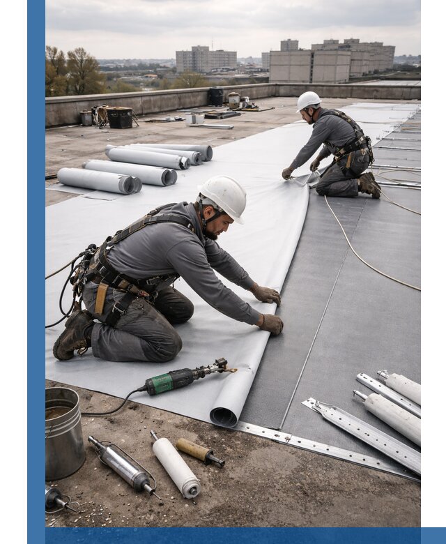 Монтаж мембранной кровли в Иванове для промышленных зданий