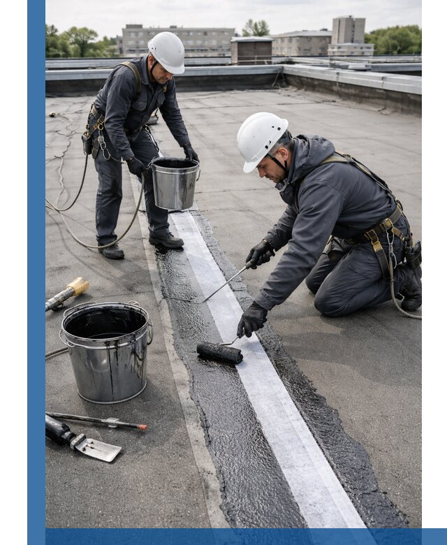 Гидроизоляция кровли мастикой в Иванове надежная защита