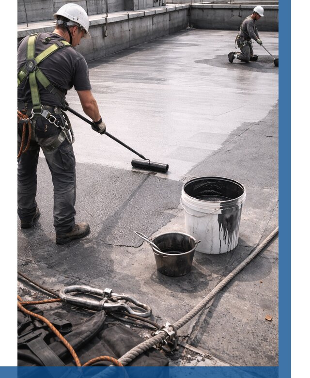 Гидроизоляция кровли жидкой резиной в Иванове от 517 р. | ВЫСОТНИК-Внв