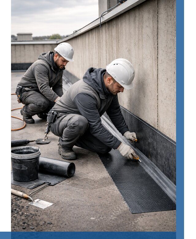 Гидроизоляция примыканий на кровле в Иванове от 930 р. | ВЫСОТНИК-Внв