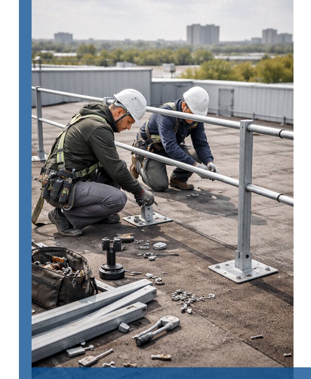 Монтаж кровельного ограждения в Иванове под ключ с гарантией