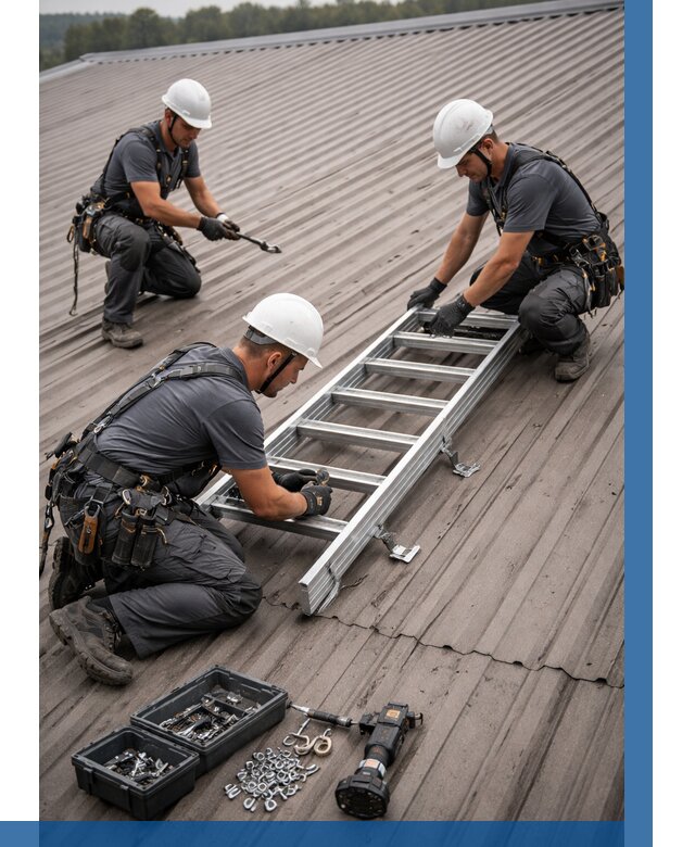 Монтаж кровельной лестницы в Иванове от 4649 р. | ВЫСОТНИК-Внв