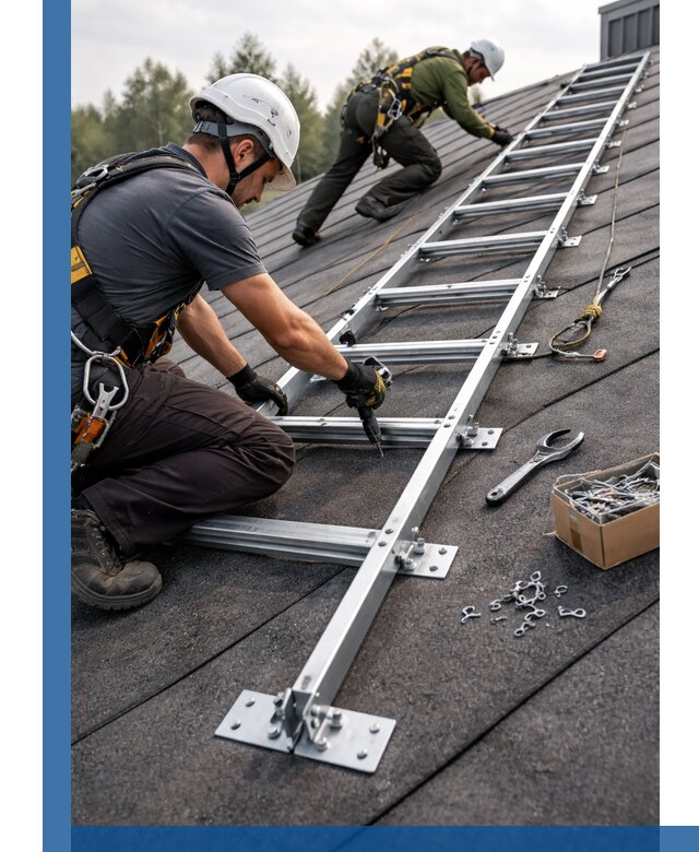 Профессиональный монтаж кровельной лестницы в Иванове под ключ