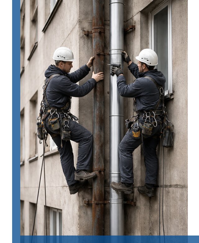 Замена водосточных труб в Иванове: монтаж и демонтаж под ключ