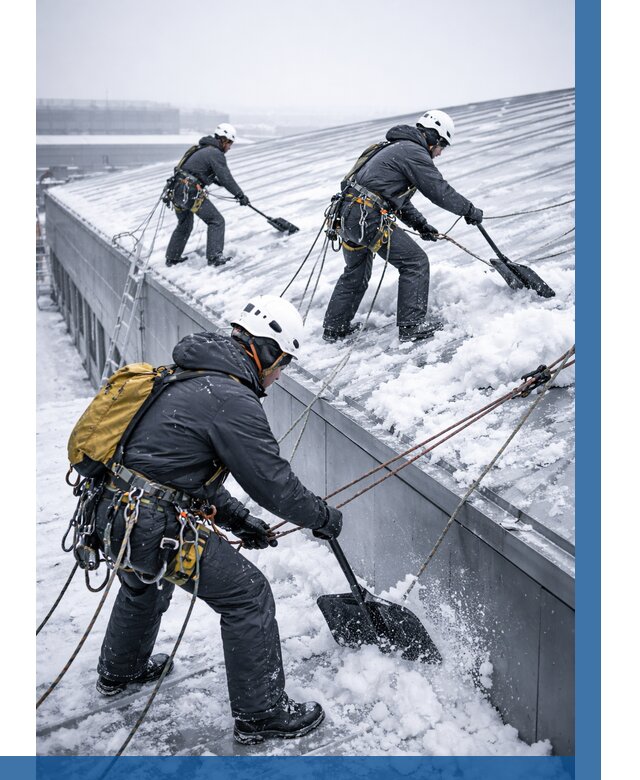 Очистка навесов от снега в Иванове от 4649 р. | ВЫСОТНИК-Внв