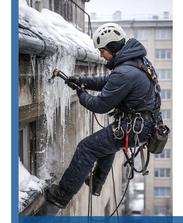 Удаление наледи и чистка водостоков в Иванове оперативно и безопасно