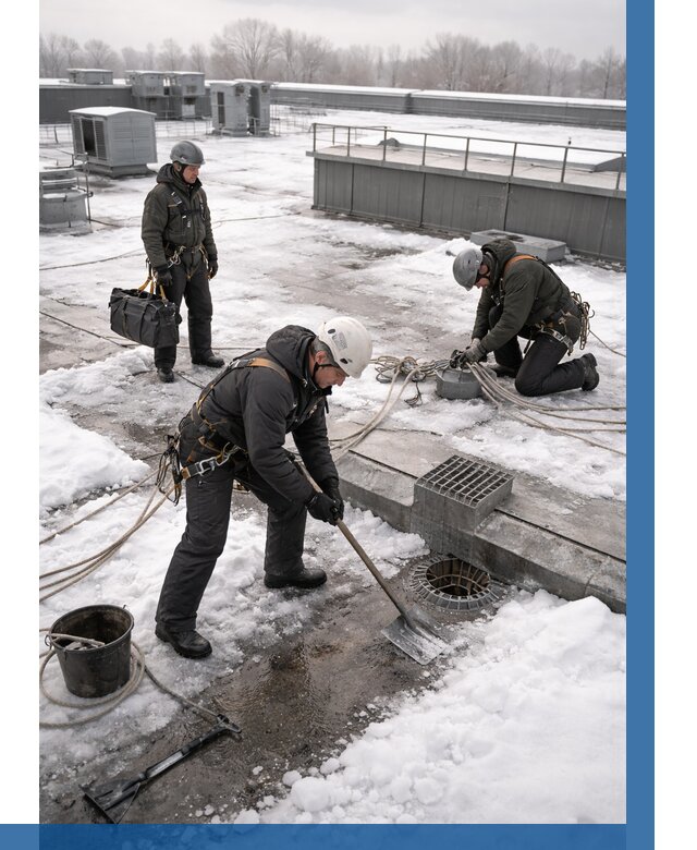 Абонентское обслуживание кровли зимой в Иванове от 8266 р. | ВЫСОТНИК-Внв