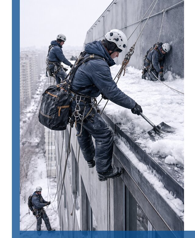 Абонентское обслуживание кровли зимой в Иванове регулярный уход