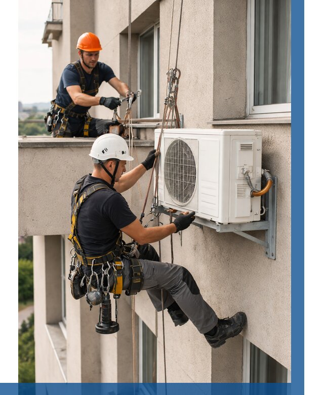 Монтаж внешнего блока кондиционера в Иванове от 6716 р. | ВЫСОТНИК-Внв