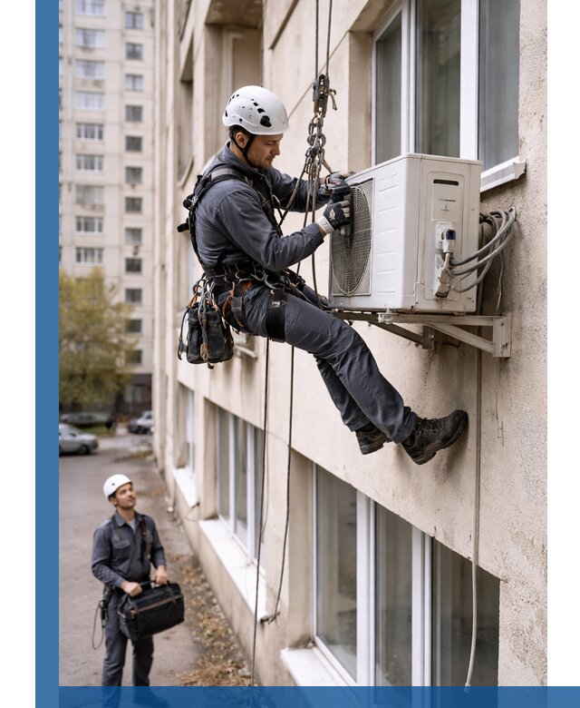 Демонтаж внешнего блока кондиционера в Иванове профессионально