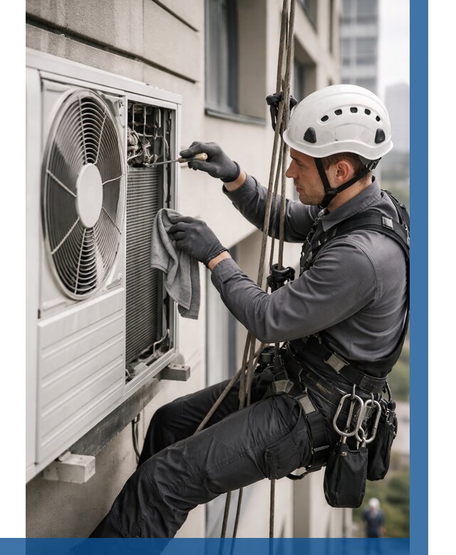 Обслуживание внешнего блока кондиционера в Иванове от 2790 р.ВЫСОТНИК-Внв