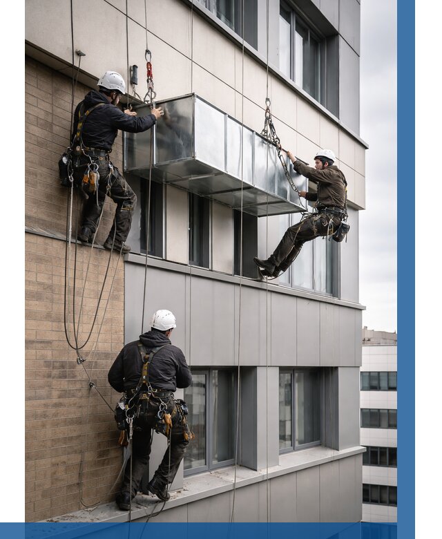 Монтаж воздуховодов на фасаде в Иванове от 1550 р. | ВЫСОТНИК-Внв