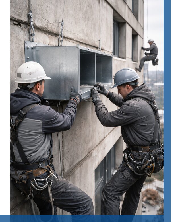 Монтаж вентиляционных коробов в Иванове от 3100 р. | ВЫСОТНИК-Внв