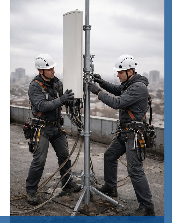 Монтаж антенн связи на крыше в Иванове от 8782 р. | ВЫСОТНИК-Внв