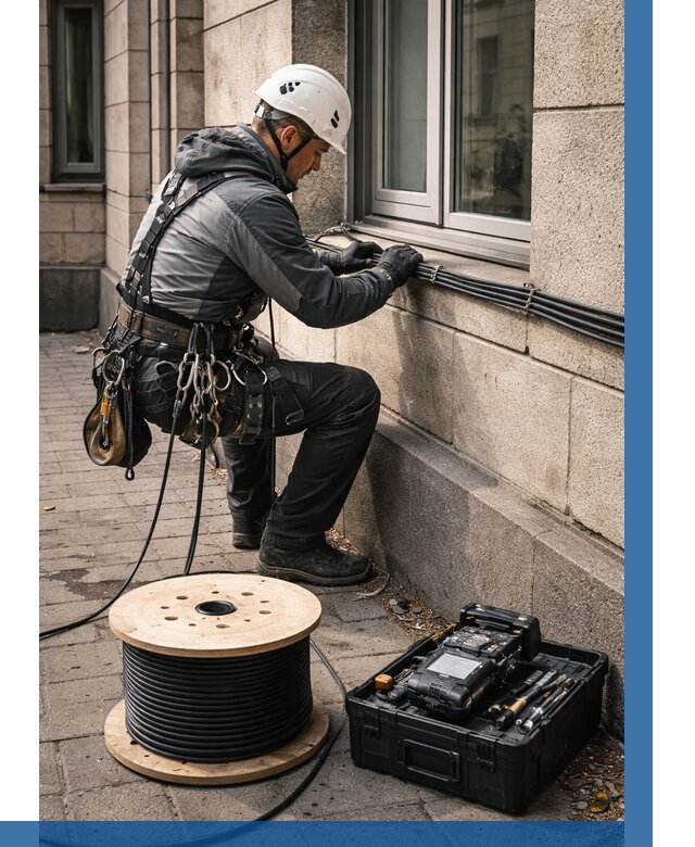 Прокладка оптоволоконного кабеля в Иванове от 827 р. | ВЫСОТНИК-Внв