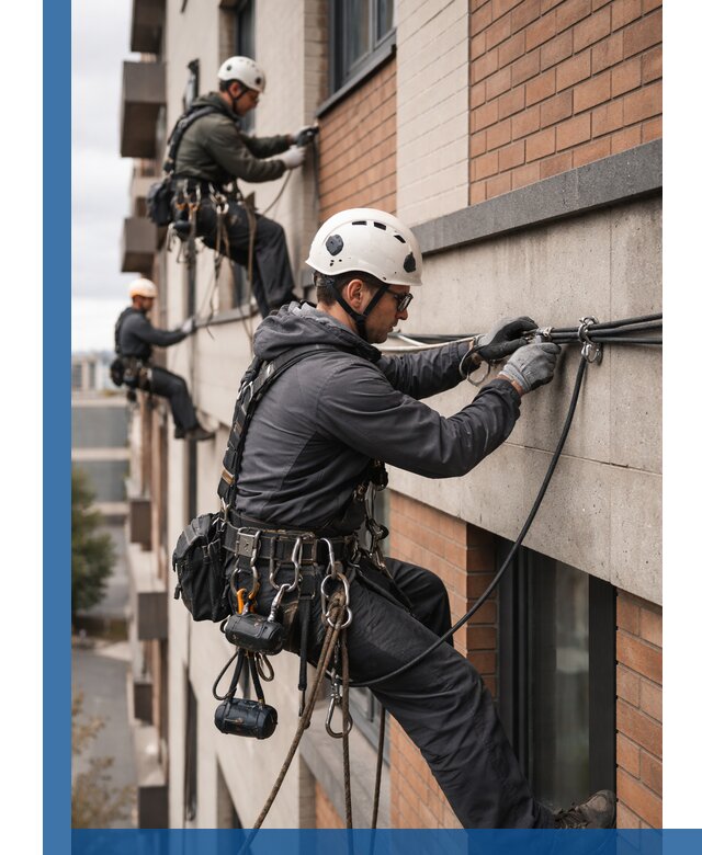 Крепление кабеля на фасаде монтаж и крепеж в Иванове