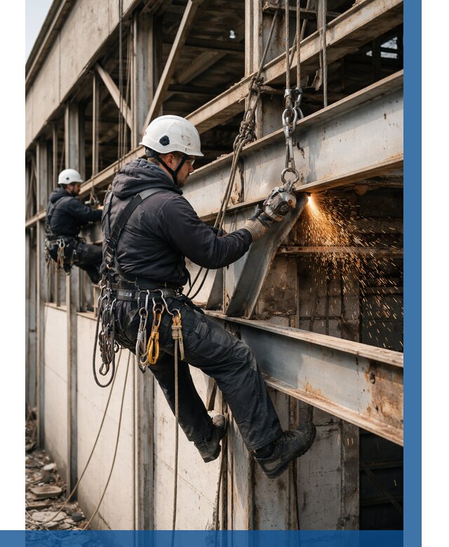 Демонтаж металлоконструкций на высоте в Иванове от 6716р. |ВЫСОТНИК-Внв