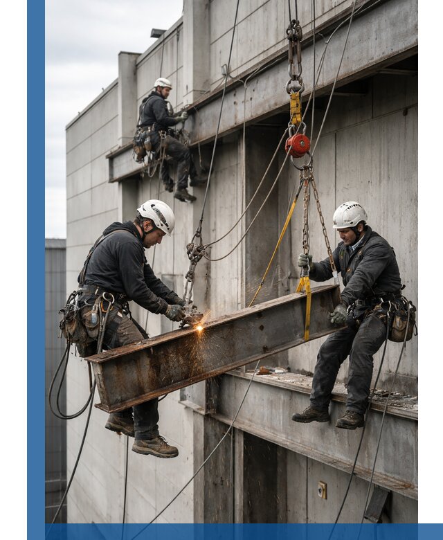 Демонтаж металлоконструкций на высоте в Иванове под ключ