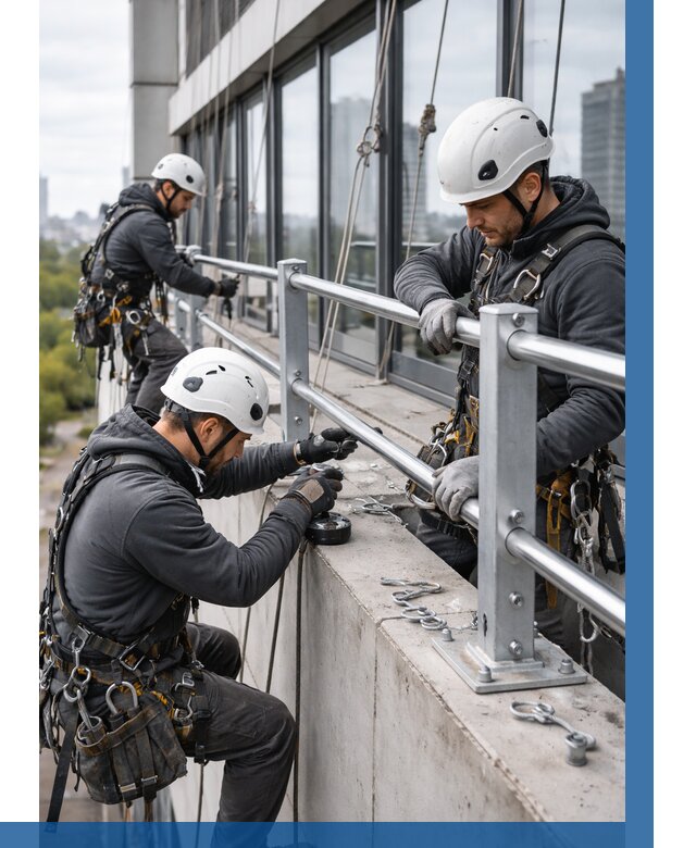 Монтаж ограждений на высоте в Иванове, от 1240 р. | ВЫСОТНИК-Внв