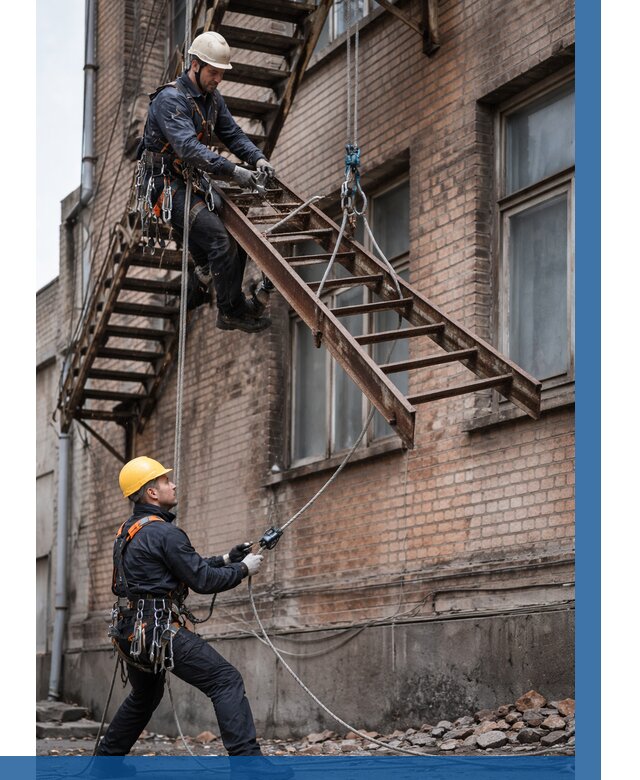 Демонтаж пожарной лестницы в Иванове от 12398 р. | ВЫСОТНИК-Внв