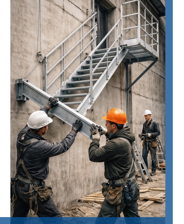 Монтаж металлических лестниц в Иванове от 15498 р. | ВЫСОТНИК-Внв