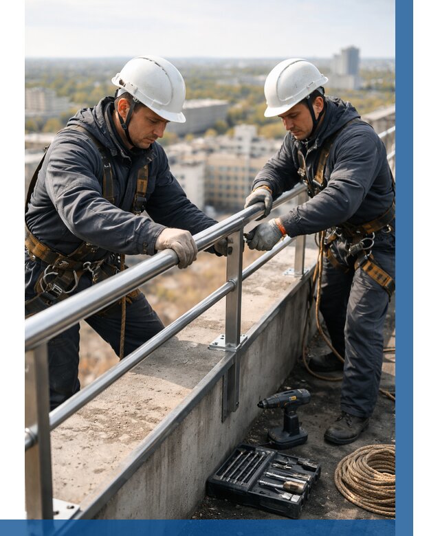 Монтаж перил на высоте в Иванове от 2583 р. | ВЫСОТНИК-Внв